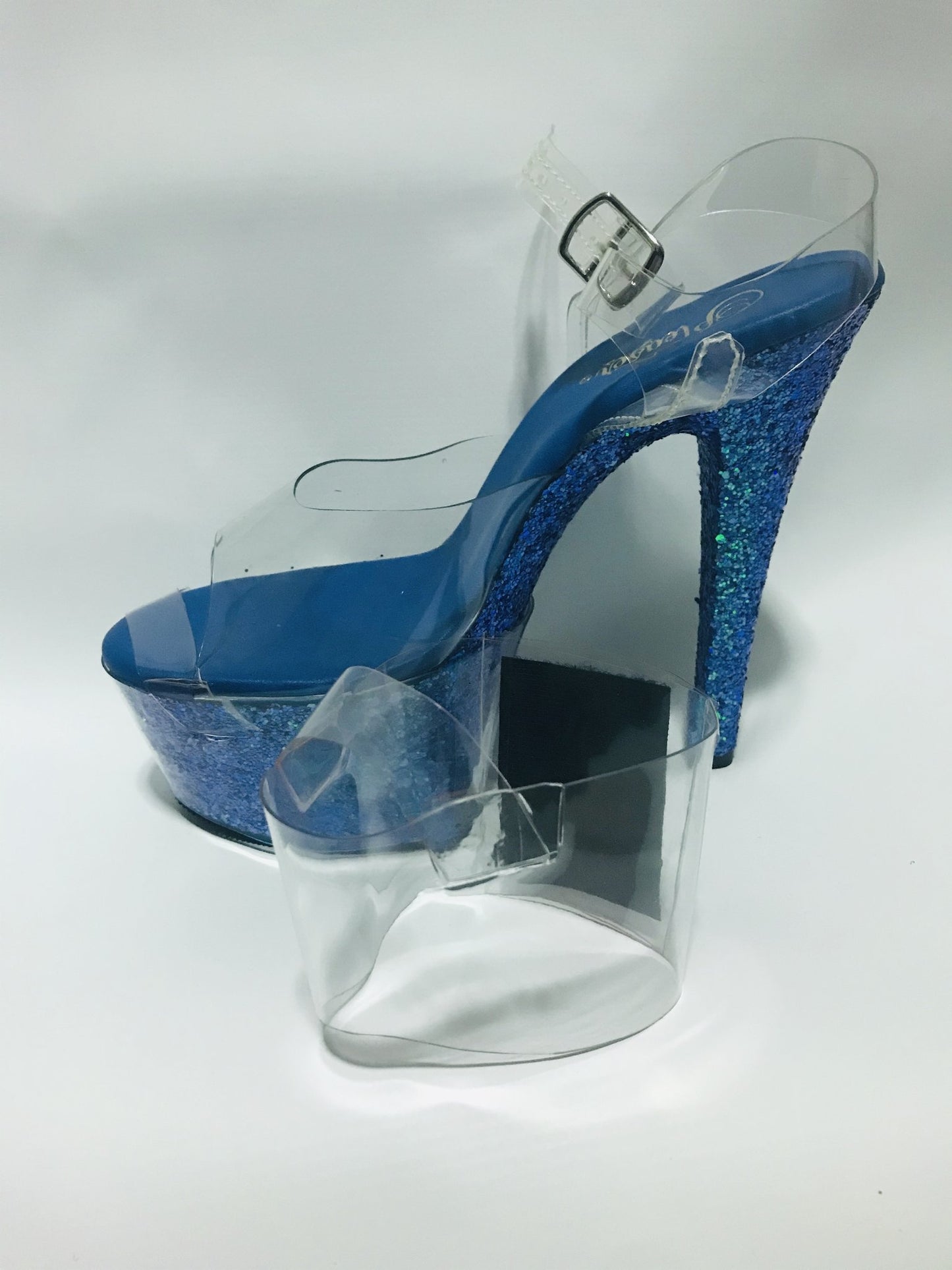 Clear Pleaser Style Open Toe Shoe Protectors - Black Fastener