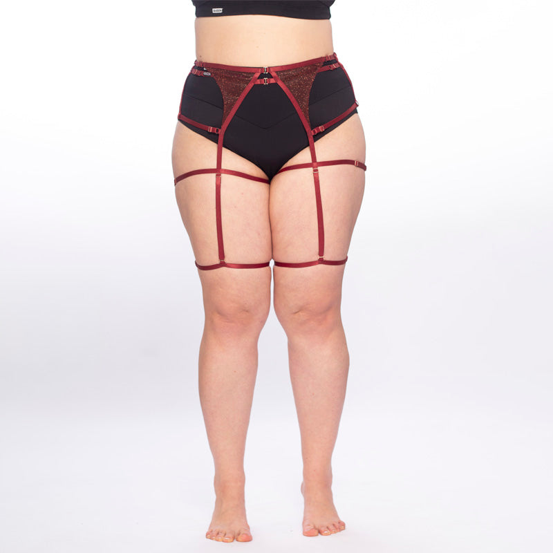 Cherry Shine Garter Belt