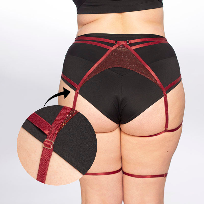 Cherry Shine Garter Belt