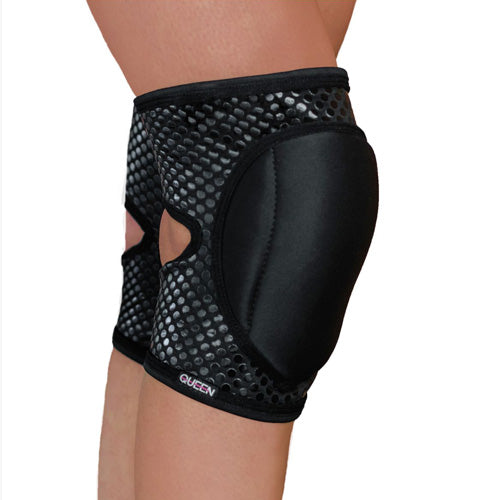 Sleek Black Grippy Knee Pads - XXL Only