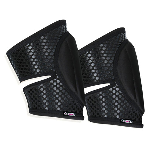 Sleek Black Grippy Knee Pads - XXL Only