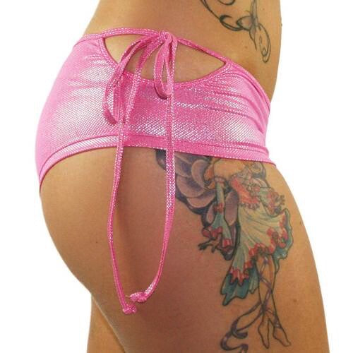 Holo Tie Side Hot Pants