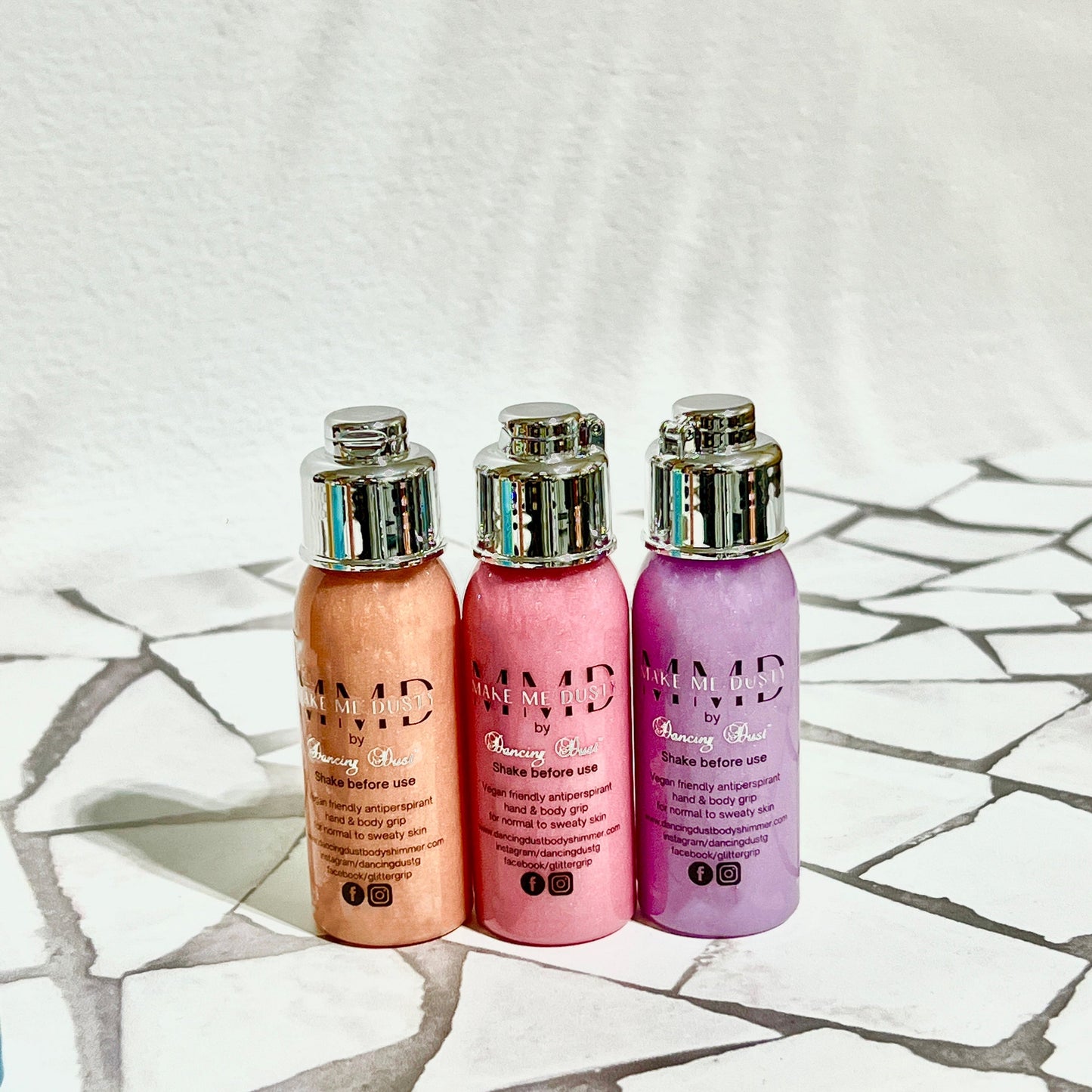 Make Me Dusty Hand & Body Grip Trio - 3x 30ml
