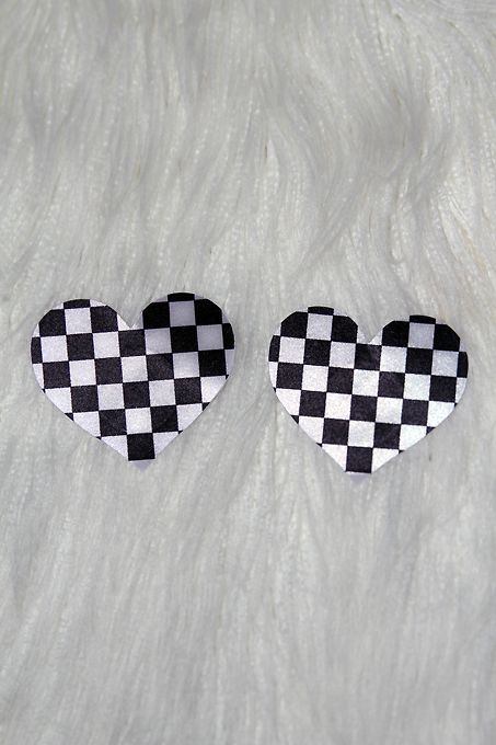 Black & White Heart Pasties